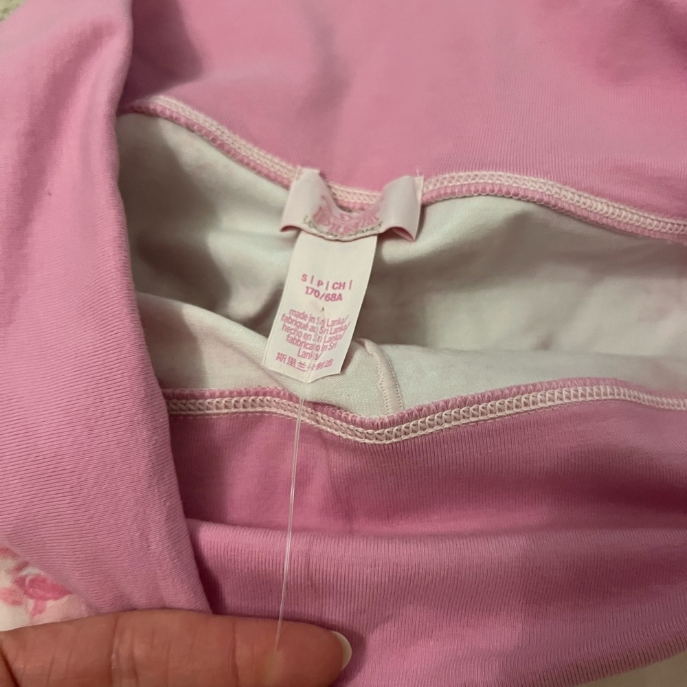 PINK X LoveShackFancy Cotton Foldover Micro Shorts S - Picture 10 of 14